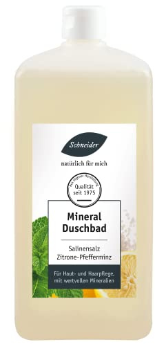 Saunabedarf Schneider - Salinensalz Mineral-Duschbad, als Duschgel und Haarshampoo, 1000ml