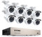 ZOSI 1080P Überwachungskamera-Set für den Außenbereich, 8 Kanäle, 2 MP, H.265+, DVR-Recorder, Nachtsicht, Remote-Alarm, Ansicht auf Handy, ohne HDD