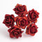Italian Options Colourfast Artificial Foam Rose Flowers Wedding Bouquet, 5cm, Red Glitter