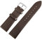 Excellanc-Uhrenarmband Ersatz aus Leder glatt Dornschließe Breite 10-26 mm (Stegbreite: 14 mm, dunkelgrau)