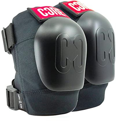 Core Pro Knee Pads for Skating Scooter Skateboarding BMX Roller Skating Protective Pro Park Knee Pads Heavy Duty Memory Foam Suitable for Kids, Teenagers & Adults Beginner and Professional - Large