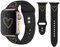 Vozehui Armband Kompatibel mit Watch Armband 38mm 40mm 41mm, Weiches Silikon Gold Herz Muster Gedruckt Ersatzarmband Sportarmband für Watch Armband Serie SE 9 8 7 6 5 4 3 2 1
