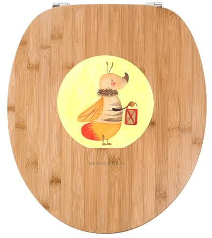 Mr. & Mrs. Panda Motiv WC Sitz Glühwürmchen - Geschenk, Tiere, Toilettendeckel, Toilette, Jahrestag, Heiratsantrag, Klobrille, Tiermotive, Gute