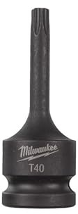 Milwaukee ShockW 4932478060 Power Bit Insert 1/2 Inch TX40 x 67 mm