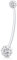 Générique Grossesse Nombril Anneaux Longue Barre 38Mm Sport Maternité Flexible Bioplast Effacer Nombril Nombril Anneaux Piercing Retenue