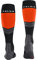 FALKE Damen Skisocken SK4 Advanced W Kh Wolle Funktionsmaterial warm dünn 1 Paar, Schwarz Black 3008-O, 37-38