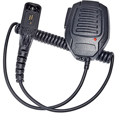 UAYESOK Radio de hombro, micrófono de mano, walkie talkie, micrófono de mano, multipin micn para Motorola DP3400 DP3600 DP3401 DP3601 DP4400 DP4401 DP4600 DP4800 DP4801 de 2 vías