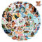 50 Stück Niedliche Moana Cartoon Vinyl Aufkleber für Wasserflaschen, Laptop, Computer, Skateboard, niedliches Aufkleber-Geschenk für Kinder, Teenager, wasserdicht