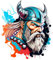 Samunshi Wikinger Thor Aufkleber Autoaufkleber für Motorrad Fahrrad Roller oder Auto Sticker Fahrrad MTB Mountainbike Rennrad Viking (9x10cm Wikinger Thor)