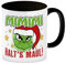 Mimimi Weihnachtsmuffel Kaffeebecher in schwarz mit Spruch Halt's Maul eine bunte Tasse für Miesepeter Wichteln Muffel Weihnachten Kaffeetasse Kaffee Becher frech Esszimmer Tee