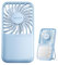 Gaiatop - Portable Handheld Fan, Foldable Computer Stand, 3 Speed LED Makeup Mirror with Light, Rechargeable Mini Personal Fans, Small Essential Gifts of