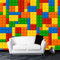 Fototapete 3D Lego Bricks Kinderzimmer Schlafzimmer Spielzeugladen Hintergrund Babyzimmer Tapete Wanddekoration fototapete 3d Tapete effekt Vlies wandbild Schlafzimmer-430cm×300cm