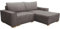 MEBLE-LUX - Ecksofa Cord Mit Schlaffunktion Und Bettkasten Sven I L-Form 235cm Breit I Eckcouch Mit Federkern I Rechte Ottomane Sofa Grau