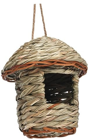 Supvox Robustes Handgewebtes Vogelnest Vogelhaus Vogelzuchtnest Gartendekoration Sicher Für Vögel