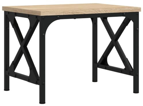 Annlera Druckerständer Druckertisch Druckerregal Aktenregal Regal für Drucker Bücherregal Lagerregal Stauregal Dateiorganisator Büromöbel Multifunktionaler Organizer Sonoma-Eiche 40x30x31 cm