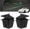 KAOLALI Car Boot Organiser Fit for Tesla Model Y 2021-2024, Waterproof Car Trunk Organiser with Cover, Bins Side Box with Carpeted Lip for Tesla Model Y Set of 2