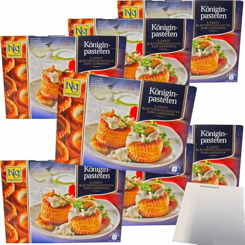 usy Bundle für Hig Hagemann Königin Pasteten 42er Bouchees 7er Pack (7x150g Packung) + usy Block