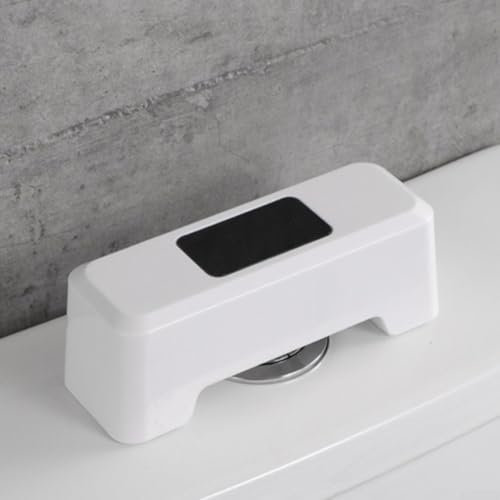 Automatischer WC-Spüler, intelligente Induktions-WC-Spülung, berührungsloser WC-Spülsensor, Urinal-Spülventil, wassersparender Toilettenspüler (weiß)