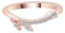 KnSam Rotgold 14K 585 Trauringe Echt Gold, Blatt Verlobungsring Moissanit Marquise, Antragsring Rosegold Au585, Gr.53 (16.9)