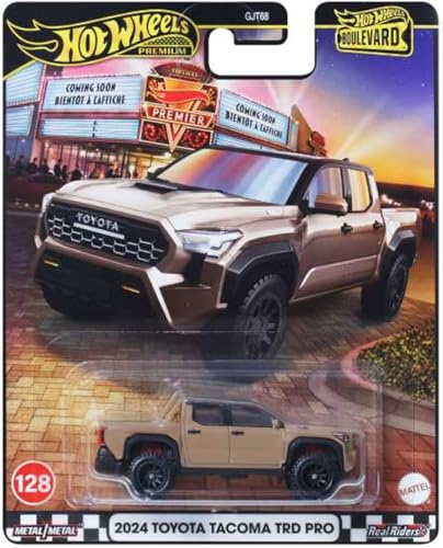 Hot Wheels Modellauto Premium Boulevard Cars 2024 Toyota Tacoma TRD PRO – Maßstab 1:64 – Länge 7 cm – GJT68 – Boulevard Serie 128
