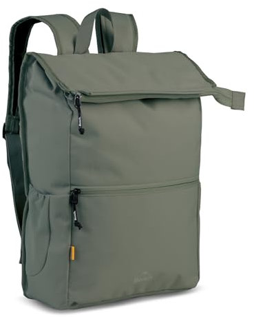 Ragusa-Trade Bench Casual Rolltop Rucksack Damen & Herren, Daypack, Backpack, 47 x 29 x 16 cm, 21 L Volumen, khaki schilf