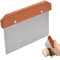 Dough Scraper, 5.9inch Stainless Steel Dough Cutter with Wooden Handle, Metal Pastry Cutter, Reusable Dough Cutter and Scraper for Cake Noodle Pizza