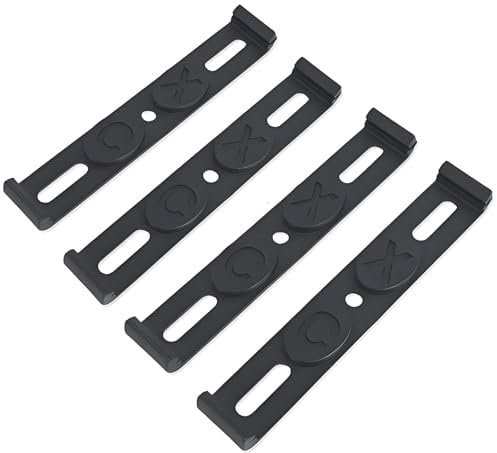 Wjelet 4 pcs Kennzeichenhalter Rahmenlos [Legal & Universal] Nummernschildhalterung Auto, Kennzeichenhalter österreich Gilt für Europäische Modelle