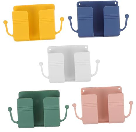 Alipis Vielseitige Aufbewahrungsbox Für Fernbedienung Telefon-ladeständer Wandhalterung Für Tv- Und Klimaanlagen-controller 5-teiliges Set