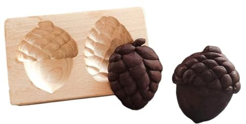 Biscuit Mould, Wooden Cookie Molds,Biscuit,Dual Wooden Cookie Mould Funny 3D Cookie Presses Press Cookie Wooden Biscuit Cutter Baking Embossing Cookies