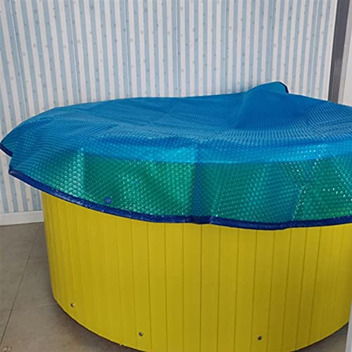 WLCGYD Bâche de Piscine Couvertures De Piscine Solaires 1 2.44 3 4 5 6.1 M Rond, Couverture Flottante pour Spa Couverture De Spa Film De Couverture À Bulles Isolées en PE 400µm(5.2ft/160cm)