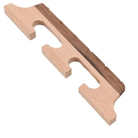 Dynamisch gestaltete Banjobrücken aus Holz und Ebenholz, perfekt für die Bedürfnisse von Musikern geeignet (6 Saiten)