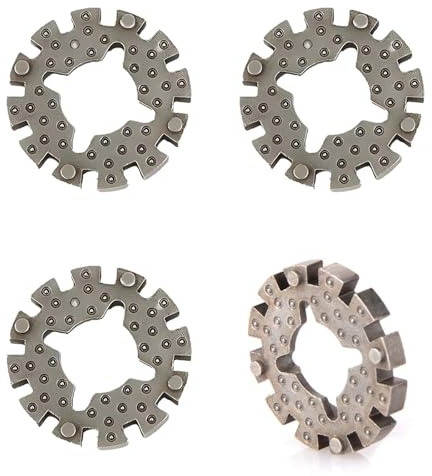 Adapter, 4-teiliges Set, Universal Adapter für Multitool Zubehör, Fein Multimaster und Parkside, 25 mm Durchmesser, Ideal für Renovierung und Holzarbeiten