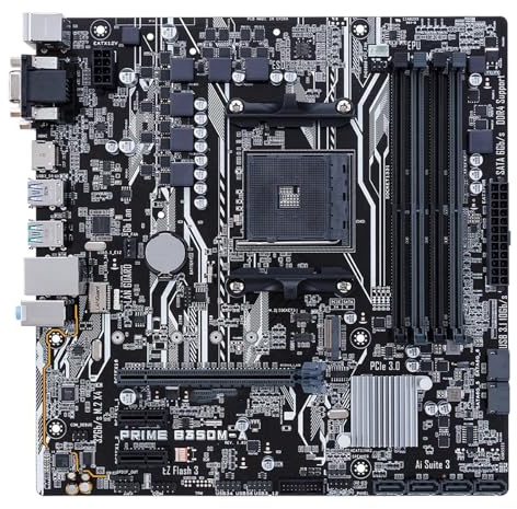 Compatibilità Fit For ASUS PRIME B350M-A B350 Micro-ATX Motherboard Socket AM4 Ryzen 5000/3000/2000 5600X 5800X 4×DDR4 M.2 USB3.1