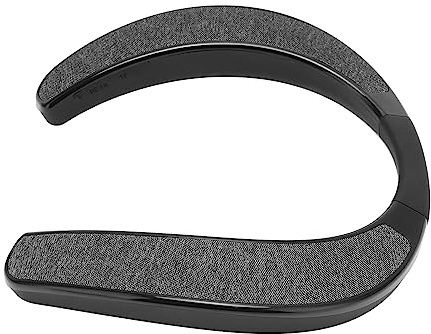 Pssopp Neckband Speaker, Stereo Handsfree Portable Wireless Wearable Speaker with Built in 3W X 2 System and Noise Cancelling Microphone, for Home Outdoor Sports Travel