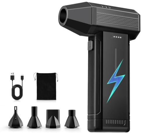 GARAID Aria Compressa Elettrico con Luce LED, 3 Velocità, 150000 RPM