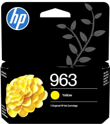 HP 963 Gelb, Original Druckerpatrone | Tinte für OfficeJet Pro 9010, 9010e, 9020, 9020e, ~700 Seiten (3JA25AE)