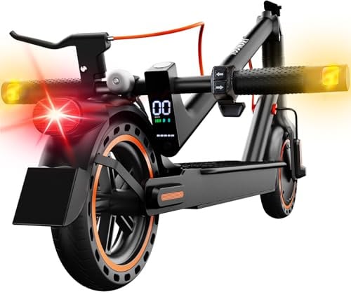 TODIMART E Scooter mit Blinker und App T3S, 30 km Reichweite, Duales Bremssystem und ist EIN Faltbarer Escooter Roller für Erwachsene mit Pannensicheren Wabenreifen