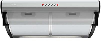 Teka C 6310 - Campana Extractora Clásica 60 cm, Integrada en Mueble, con 1 Motor, Frente Soft Inox Anti Huella, Mandos Pulsantes, 3 Velocidades, 2 Lámparas LED, Color Acero Inoxidable