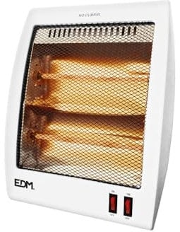 eDM Estufa DE Cuarzo - Modelo Plano - Anti-VUELCO -400-800W