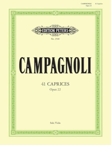 41 Caprices Op. 22 for Viola (Edition Peters)