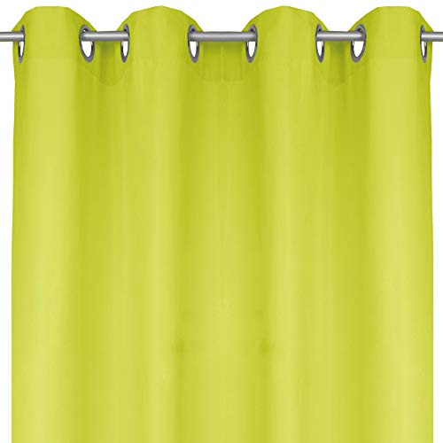 Bestlivings Blickdichte Grüne Gardine mit Ösen in 140x175 cm (BxL), in vielen Größen und Farben