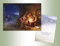 LPG Weihnachtskarten, Motiv Light of the World, religiös, 16 Stück