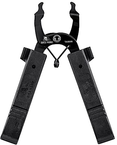 Bikehand 2 in 1 Fahrradkette Master Link Zange Werkzeug - MTB Road Quick Link Remover Entfernung - Kompatibel mit allen Marken: Shimano Sram KMC Kette - Standard oder kompakt mit Reifenhebern