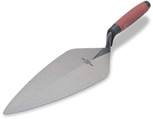 Marshalltown 33 11FG Maurerkelle, Putzkelle London Style mit ergonomischem Durasoft Griff, mit breiter Spitze und geradem Hals, aus Carbonstahl, Grösse der Kelle: 279x124 mm