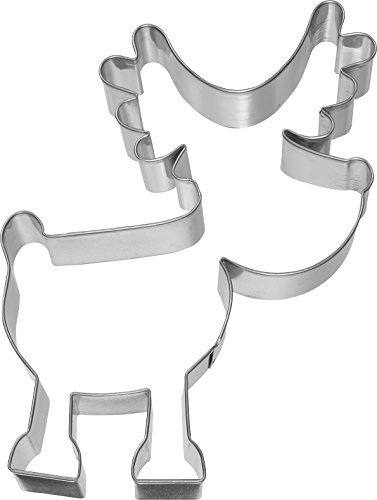 Birkmann 1010698810 Ausstechform Rudolf, 13 cm, Kunststoff, Grau, 5 x 3 x 2 cm