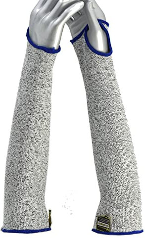 G & F Products Cut Resistant Mangas Resistentes a los Cortes, Gris, Arm Width 4-8 Inch Unisex Adulto