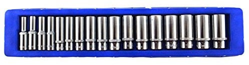 US PRO 17pc 3/8 Dr Metric Deep Socket Set 6 Point 8-24mm 3258