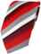 TigerTie Designer Krawatte in rot weinrot grau weiss gestreift - Tie Binder