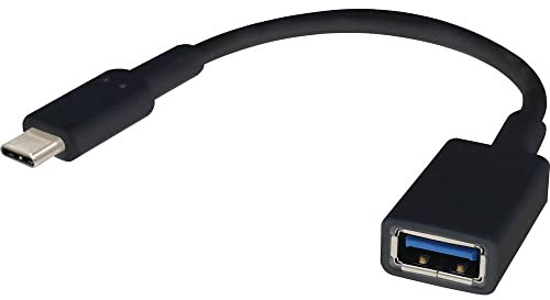 Renkforce USB-Kabel USB 3.2 Gen1 (USB 3.0 / USB 3.1 Gen1) USB-C® Stecker, USB-A Buchse 0.15 m Schwarz mit OTG-Funktion,
