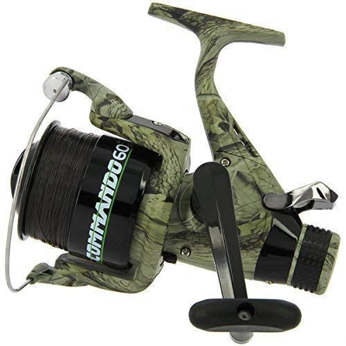 Karpfenangeln Camo Lineaeffe Commando 60Köder Läufer Spule gratis + Ersatzspule